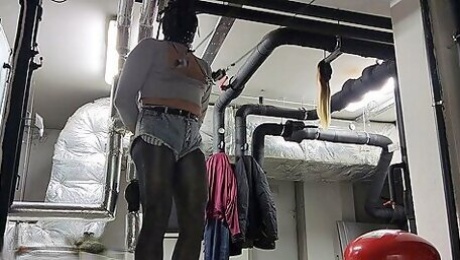 Heavynippleclampsselfbondagehugebuttplug - Teaser Video