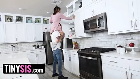 Big Stepbro Tricked Stepsister Vanessa Moon Into Blowing And Fucking His Big Boner